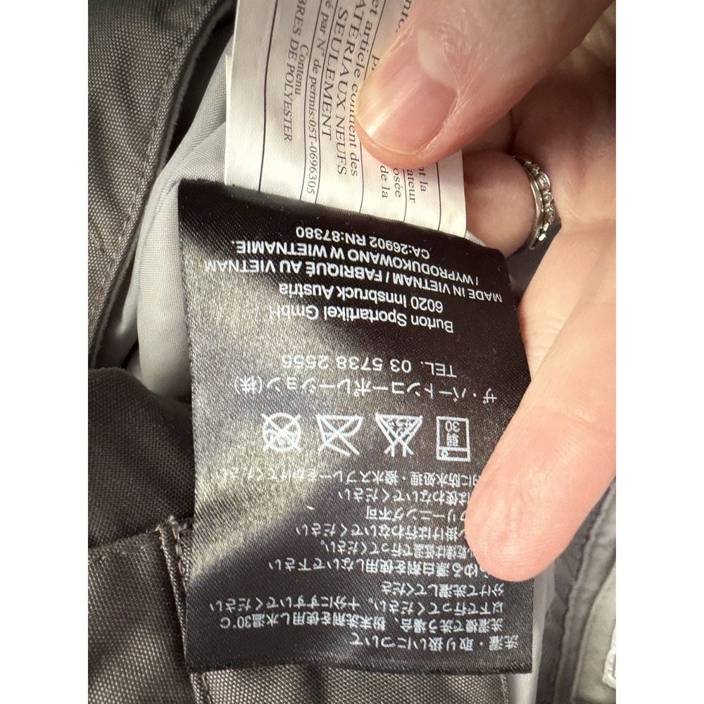 Burton DRYRIDE Society Snowboard‎ Pants Women's M Gray Waterproof Insulated Ski - Picture 7 of 10